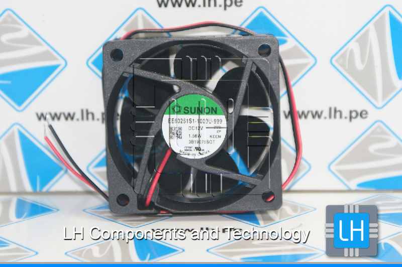 EE60251S1-1000U-999          Ventilador CC, axial, 12VDC, 60x25mm