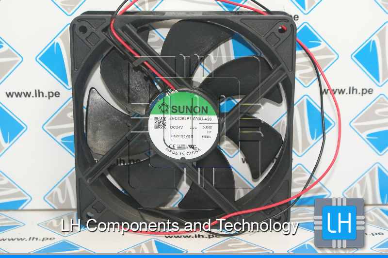 EEC0252B1-000U-A99            Ventilador DC, axial, 24VDC, 120x120x25mm, 183.8m3/h