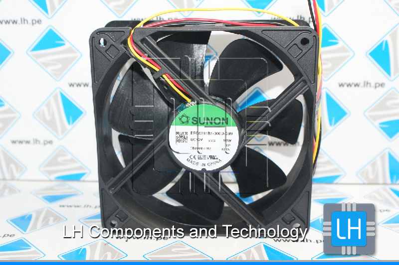 EEC0381B1-000U-G99              Ventilador axial, 12VDC, 120x120x38mm