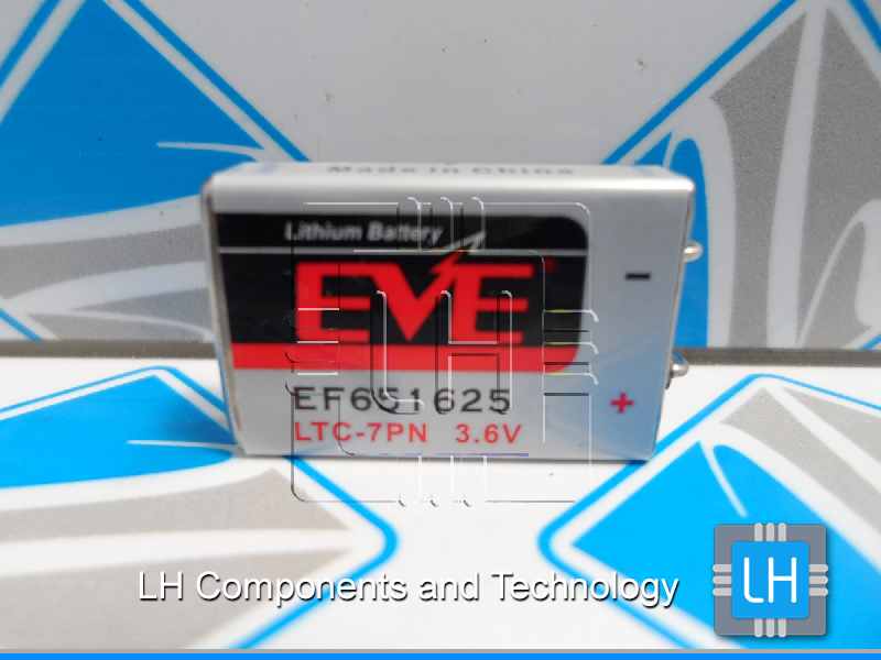 EF651625 LTC-7PN    Batería Lithium 3.6V, 750mAh, 2 Pines