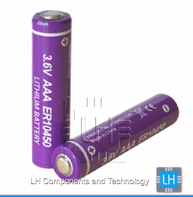 ER10450               lithium battery AAA Size 3.6V 800 mAh