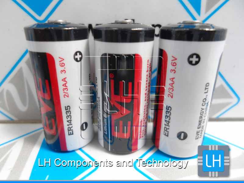 ER14335       Batería Lithium 3.6V, 1650mAh, 2/3AA, Thionyl Chloride