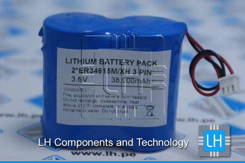 ER34615      Batería Lithium 3.6V, 19000mAh, Tamaño D