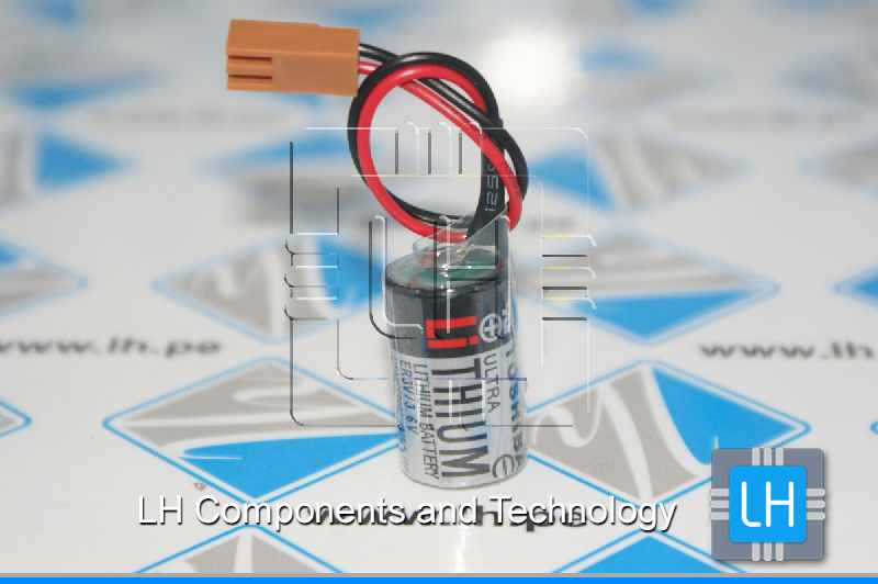 ER3V/3.6V    Batería Lithium 3.6V, 1200mAh, para PLC