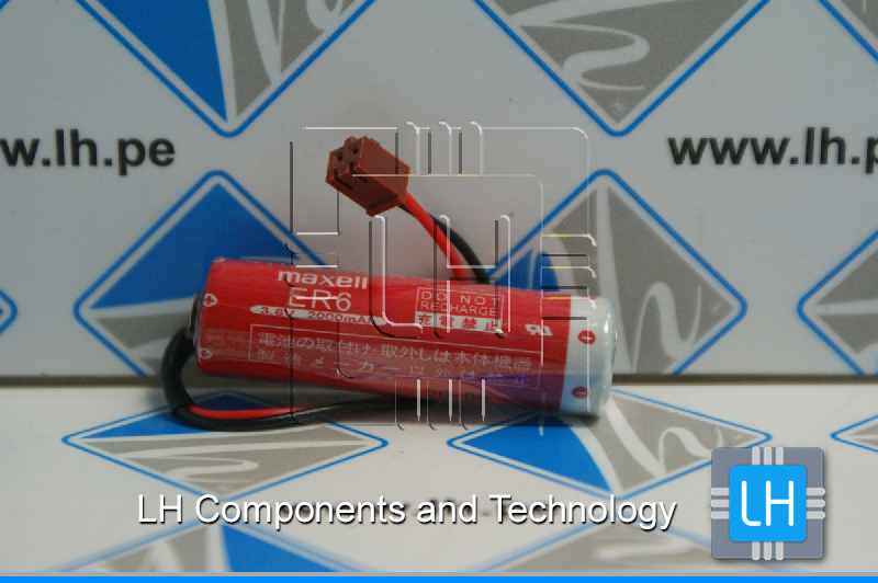 ER6         Battery lithium 3.6V 2400mA, with Cable and Brown Connector For PLC