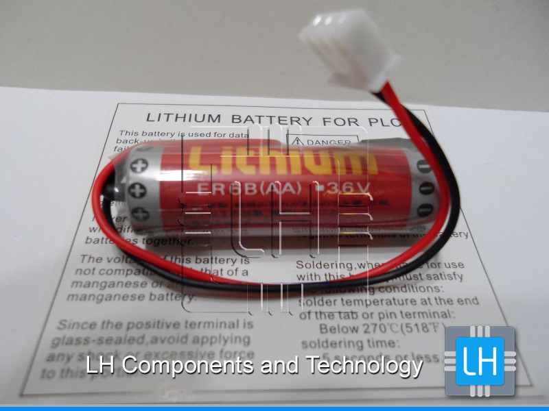 ER6B(AA)       Batería Lithium AA 3.6V 1800Mah With Plug