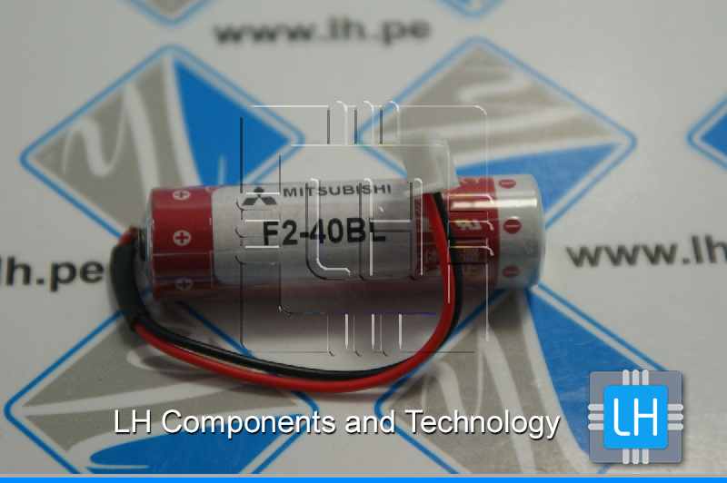 F2-40BL FX2N (ER6C)  Batería Super Lithium 3.6V, conector blanco, para F1/F2/FX2 PLC