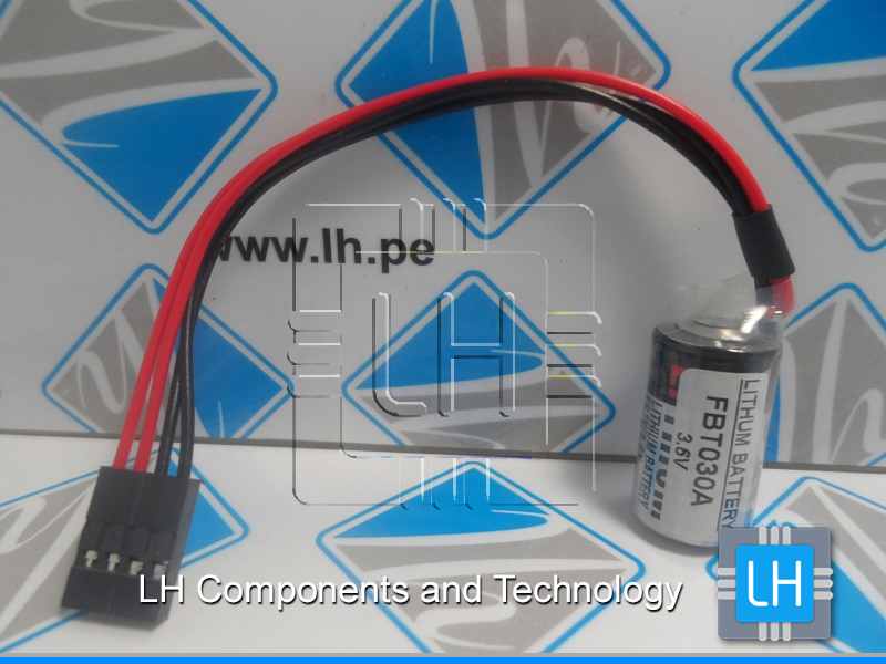 FBT030A   Bateria Lithium  (ER3V/3.6V) for Fuji NB2 PLC with plug