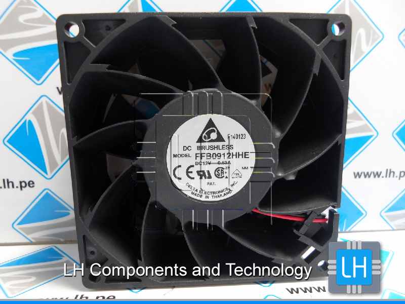 FFB0912HHE         Ventiladores tangenciales CC DC Tubeaxial Fan, 92x38mm, 12VDC