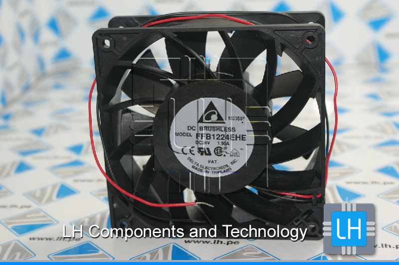 FFB1224EHE           Ventilador tangencial 24VDC, con 2 cables, Axial, 120X120x38mm