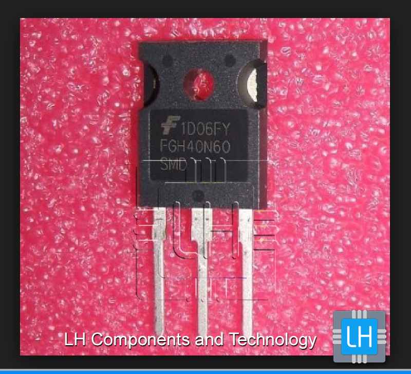 FGH40N60SFDTU      Transistor IGBT 600V, 40A, 116W, TO247