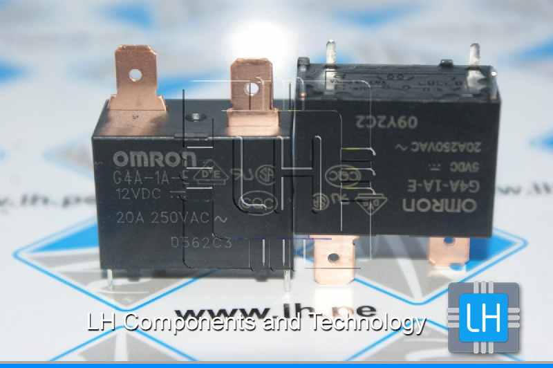 G4A-1A-E 12VDC             Relay electromagnético, SPST-NO, Bobina 12VDC