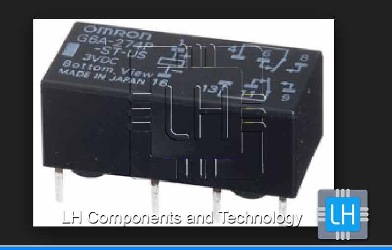 G6A-274P-ST-US-DC24      Relay electromagnético DPDT, 24VDC, 0.5A/125VAC