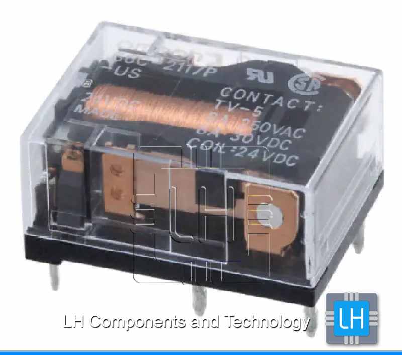 G6C-2117P-US-DC24              Relay Miniatura SPST-NO + SPST-NC, 24VDC, 8A/30VDC