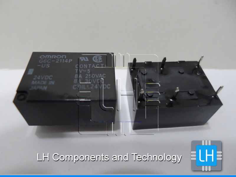 G6C-2114P-US-DC24      Relay E-Mech, Power, SPST-NO, SPST-NC, 8A, 24DC, 250/30AC/DC