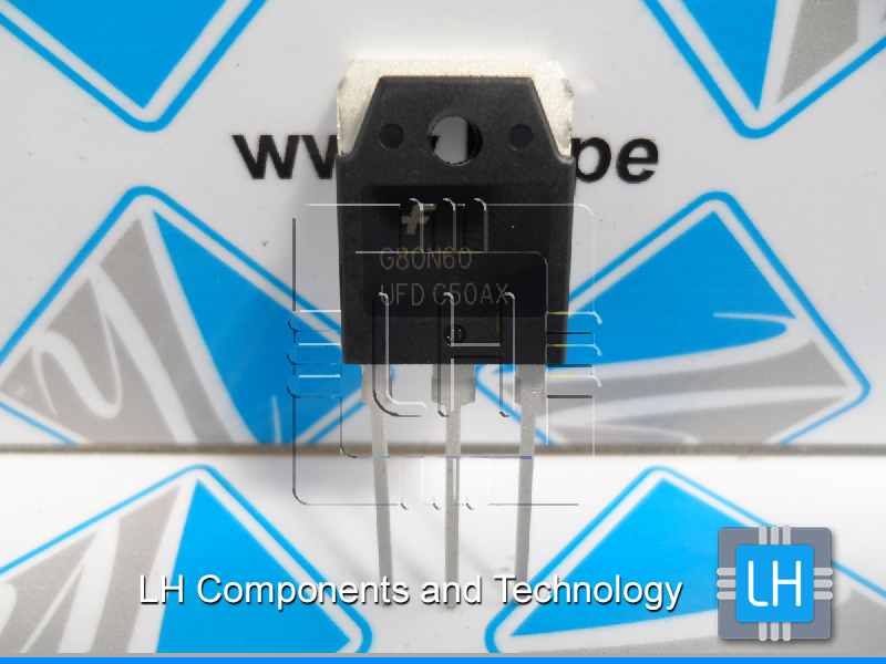 G80N60UFD SGH80N60UFD    Transistor de IGBT máquina de soldadura por ultrasonidos 80A 600 V