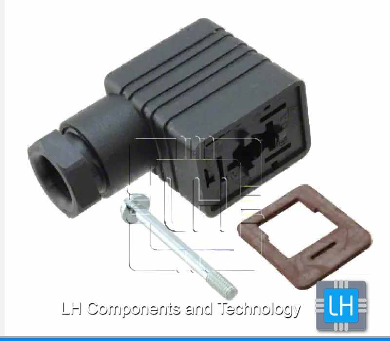 GDM21AL-A0U-1KK           Conector de alimentación rectangular, PG9, 3 contactos