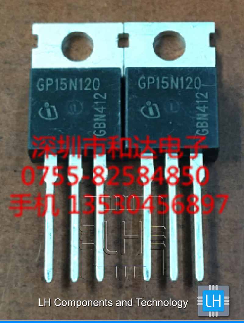 SGP15N120      Transistor IGBT, 30A, 1200V,  198W; TO220