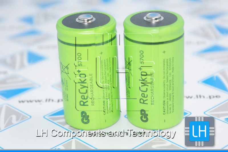 GP570DHCB             Batería recargable Ni-MH, tamaño D, 1.2V, 5700mAh