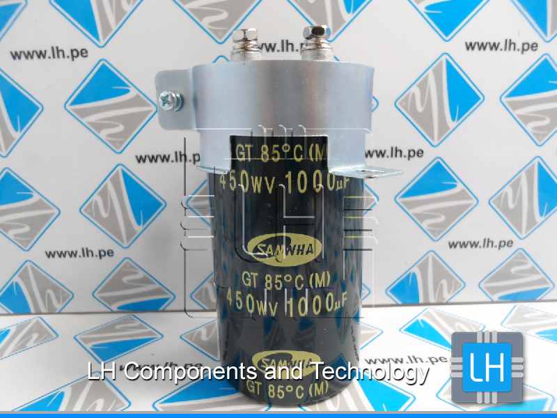 GT2W108M51100SB           Condensador electrolítico 1000uF, 450VDC, 51x100mm