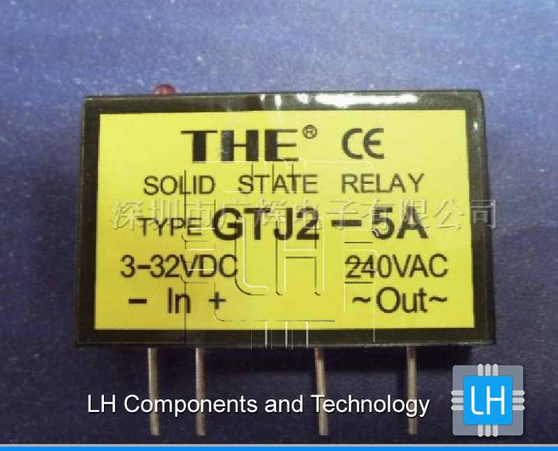 GTJ2-5A      Relay Stado Solido GTJ2-5A THE, 3.32V, 240VAC, (Wuxi Tian hao THE)