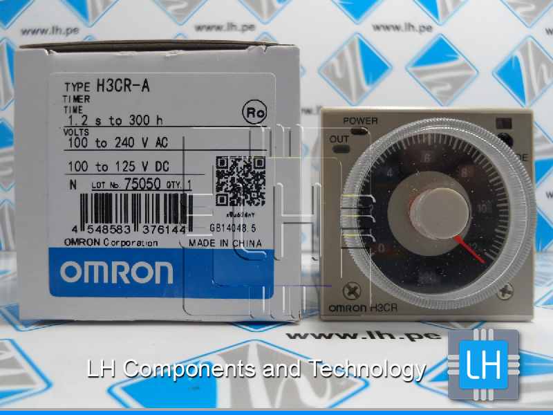 H3CR-A-AC100-240/DC100-125   Timers ANALOG SOLID STATE, H3CR-A, 100-240VAC, / DC100-125 Omron