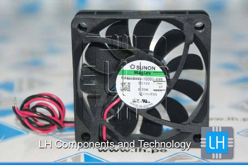 HA60151V4-1000U-A99              Ventilador DC, axial, 12VDC, 60x60x15mm, 21.46m3/h