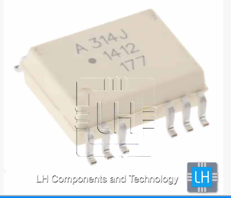 HCPL-314J-000E            Optoacoplador SMD, 5kV, SO16, 2 canales, con control IGTB