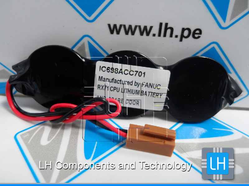 IC698ACC701       Bateria Lithium GE Fanuc IC698-ACC-701 Battery 3.0V para PLC