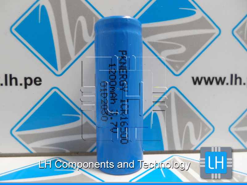 ICR16500      Bateria Li-Ion High Capacity Cylindrical 1200MAH 3.7V