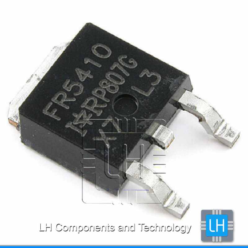 IRFR5410TRPBF           Transistor P-MOSFET, unipolar, -100V, -13A, 66W