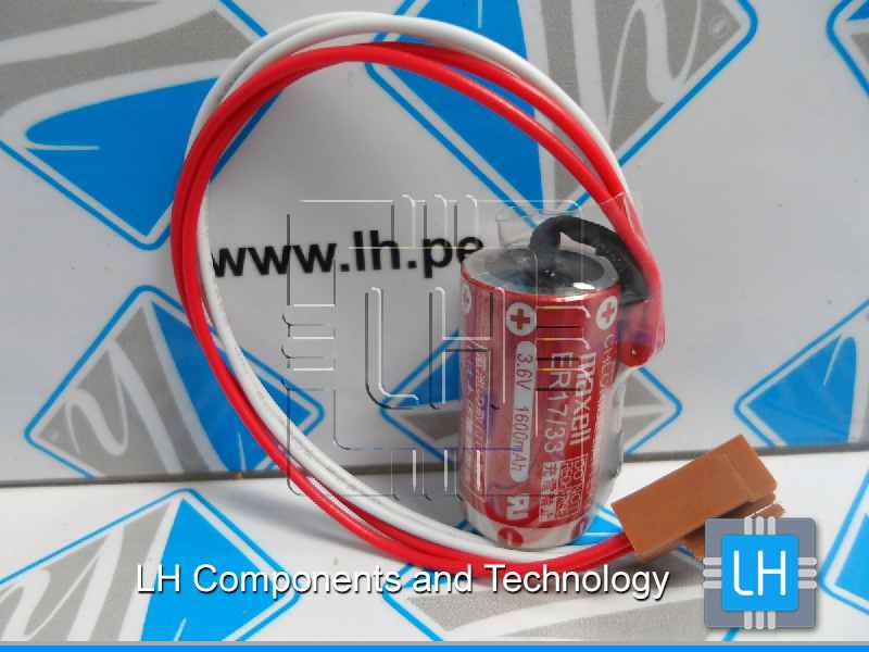 ER17/33+JAE4P    Batería Lithium 3.6V, 1600mAh, con conector