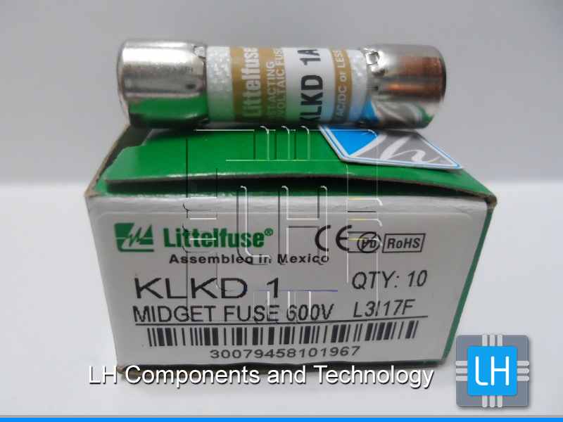 KLKD 1  FUSIBLE LITTELFUSE KLKD-1 1A 600VAC/600VDC