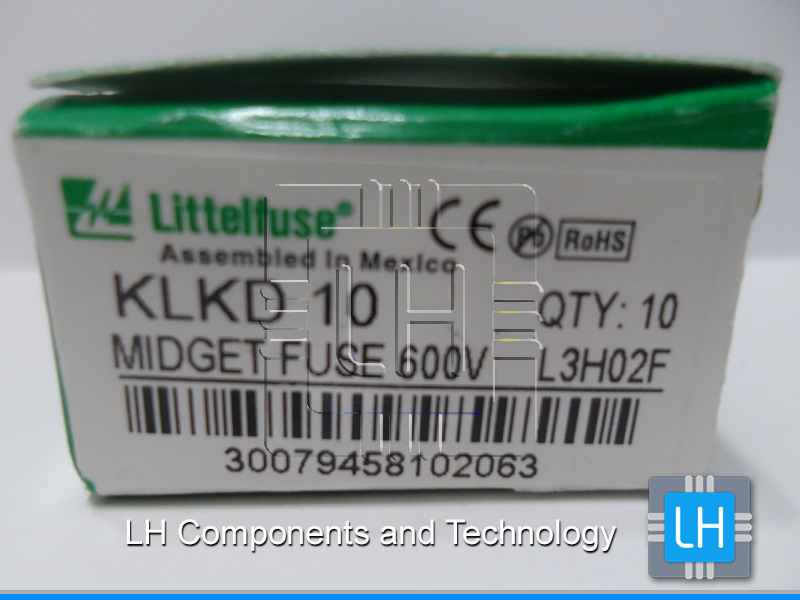 KLKD10 Fuse, 10A, 600VAC/DC, M, Fast Acting