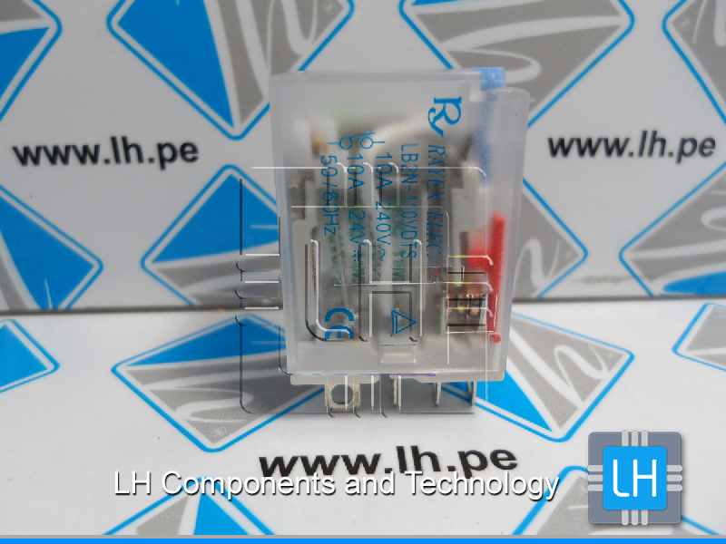 LB2N-110VDTS    Relé electromagnético; DPDT; Bobina 110VCC