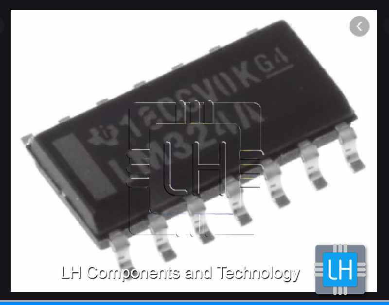 LM324AD         Amplificador operativo; 1,3MHz; 3÷32V; Canales: 4; SO14