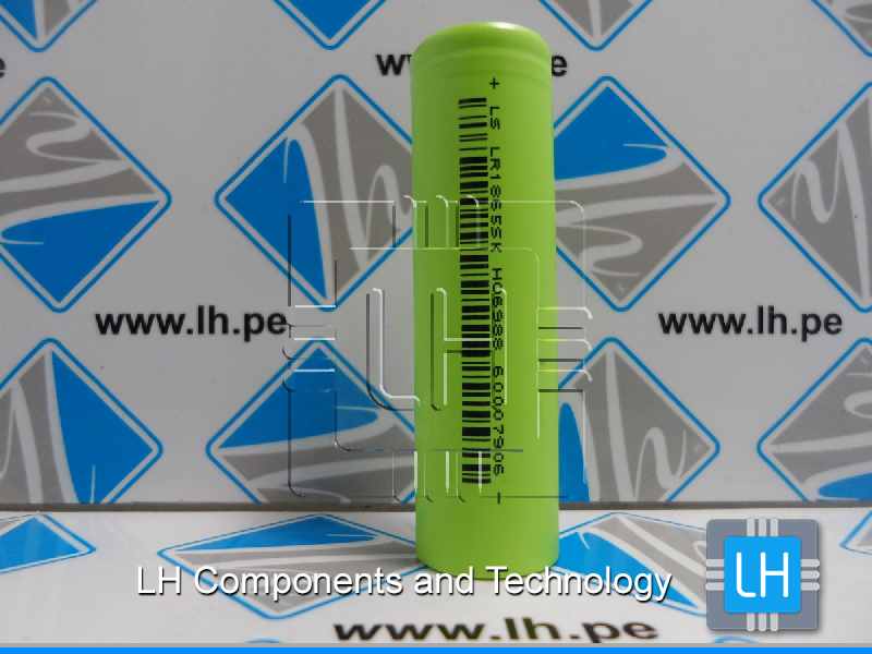 LR1865SK        Bateria Lithium I-ion 3.7 - 4.2Volt. 2500mAh dengan protection 5Amperios Real Capacity.