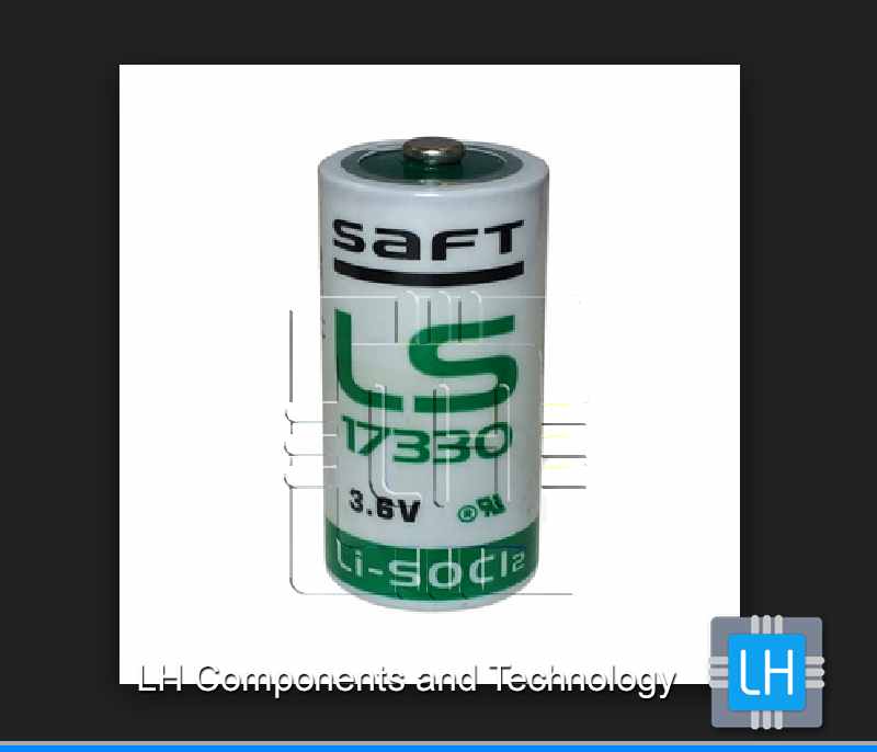 LS17330      Primary lithium-thionyl chloride (Li-SOCl2). High energy density. 2∕3 A-size bobbin cell.