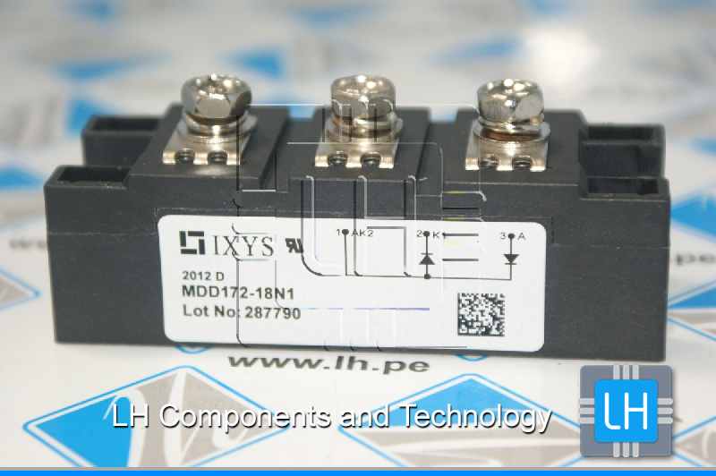 MDD172-18N1              Módulo diodo 190A, 1800V, doble serial, Y4-M6