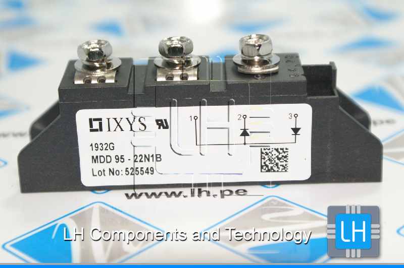 MDD95-22N1B             Diode Array 1 Pair Series Connection Standard 2200V 120A Chassis Mount TO-240AA