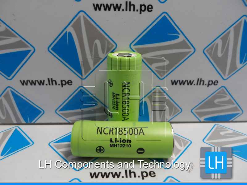 MH12210 NCR18500A        Batería Recargable Li-Ion, 18500, 3.7V, 2040mAh, 18.6x50mm