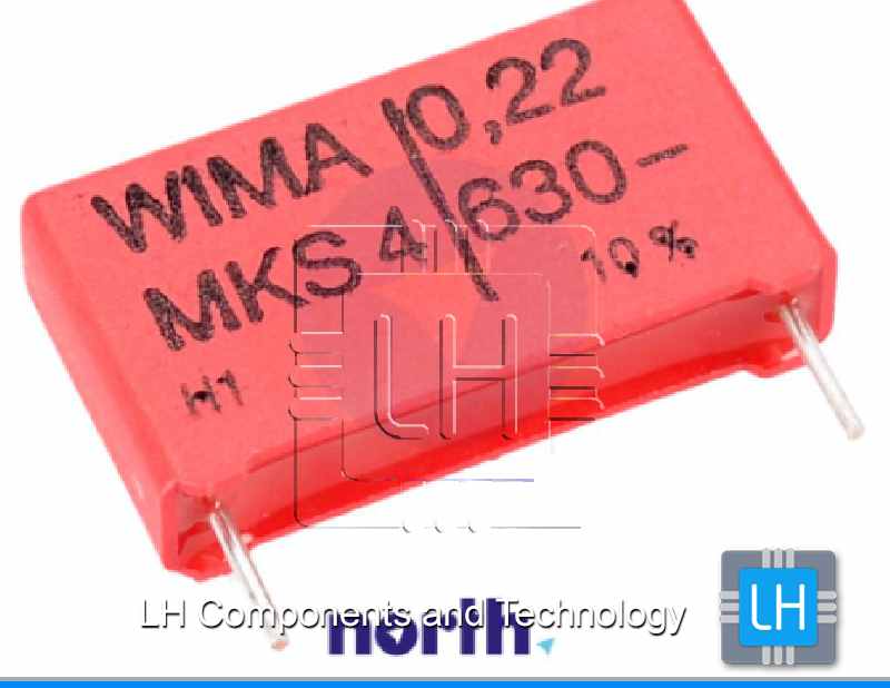 MKS4J032205B00KSSD            Capacitor de poliester 0.22uF=220nF, 400VAC, 630VDC, 22.5mm