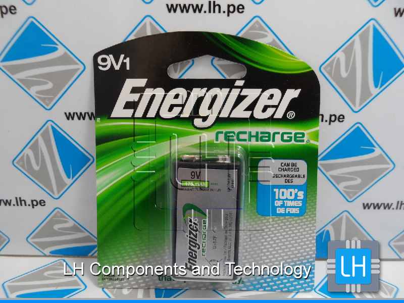 NH22NBP-19V           Energizer 175 mAh 9V NiMH Rechargeable Battery