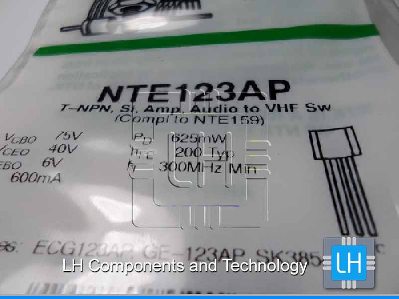 NTE123AP  Transistor  Audio Amplifier Switch Silicon NPN Transis