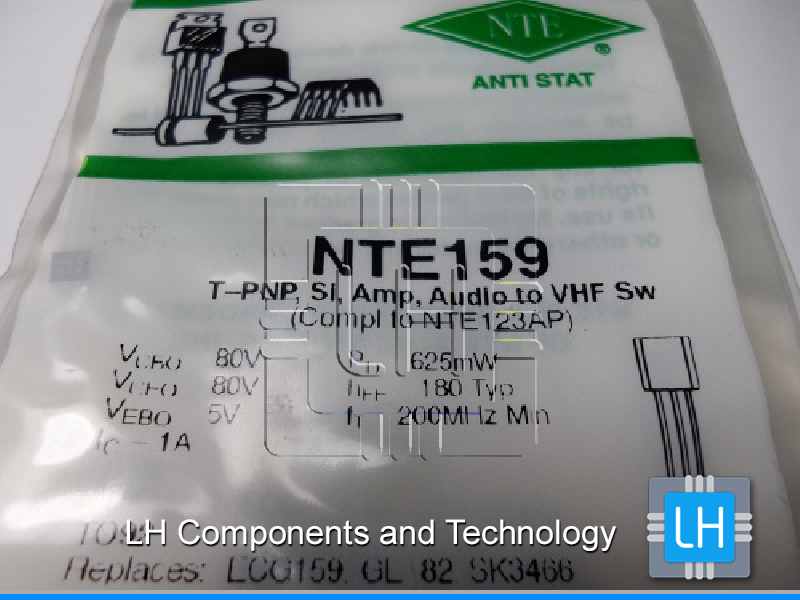 NTE159  Transistor Silicon PNP Transistor. Audio Amplifier, Swit