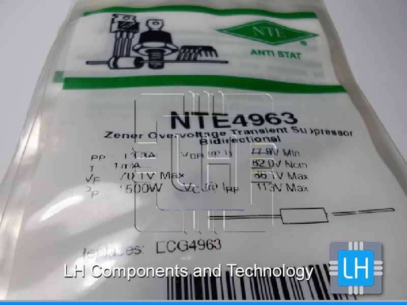 NTE4963 DIODE TRANSIENT SUPPRESSOR BIDIRECTIONAL 1500W VBR=82.00