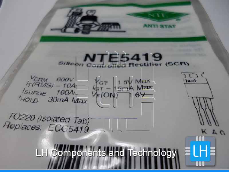 NTE5419   Silicon Controlled Rectifier (SCR). 10 Amp, TO220 Isol