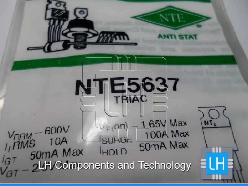 NTE5637    600 Volt 10A TRIAC TO220