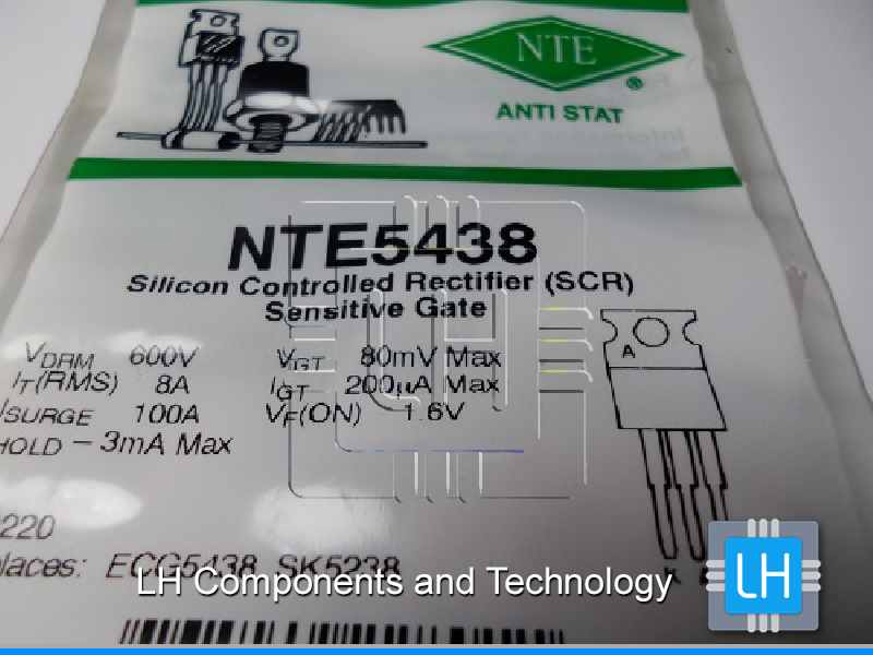 NTE5438  SCR THYRISTOR 5.1A, 600V, TO-220