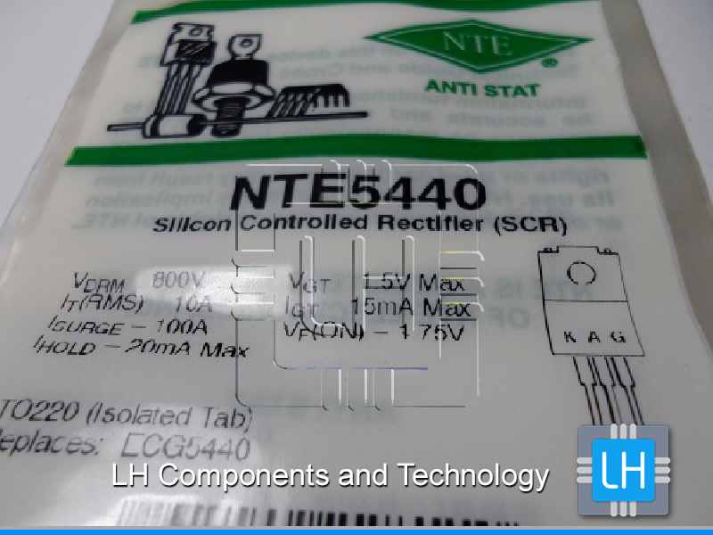 NTE5440  Silicon Controlled Rectifier (SCR). 800V, 12A, TO220 Is